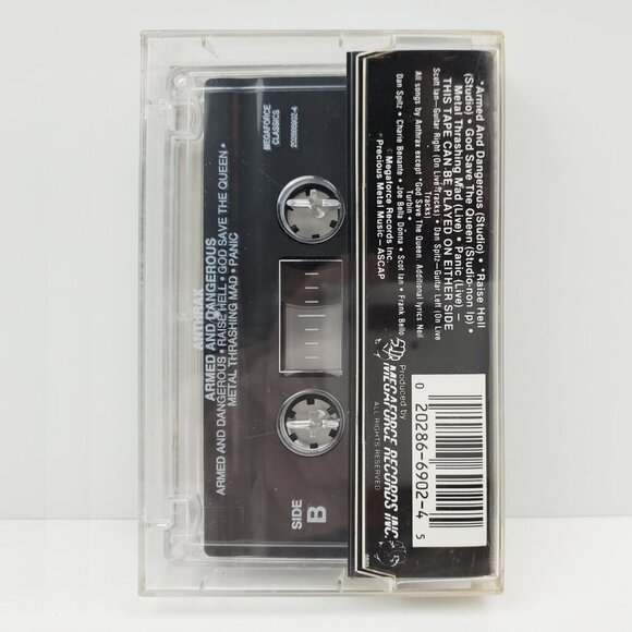 Anthrax Armed Dangerous Cassette Tape Thrash Metal Vintage 1992 Megaforce Tested - Picture 2 of 8